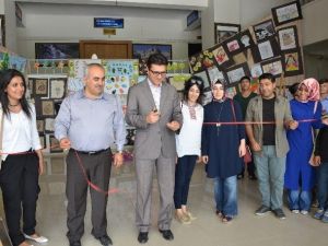 Silvan’da Köy Okulu Öğrencileri Resim Sergisi Açtı
