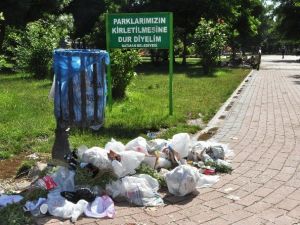 Park Ve Bahçelere Asılan Levhalar Dikkate Alınmıyor
