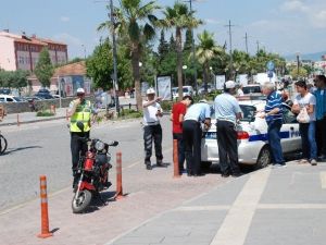 Didim Polisinden Yaz Sezonu Öncesi Kask Denetimi