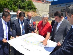 Ulupınar, Spor Salonu İnşaatını İnceledi