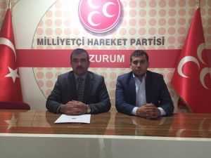 MHP Erzurum İl Başkanı Anatepe: “Hiç Kimse Ülkücü Camiayı Kumpaslar İçerisine Çekmeye Çalışmasın”