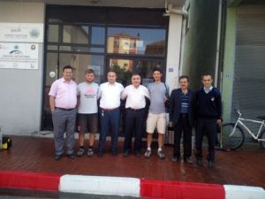 Genç Turistler Başkan Güneş’i Makamında Ziyaret Etti