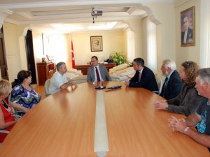 Kardeş Şehir Heyetinden Kaymakam Emiroğlu'na Ziyaret