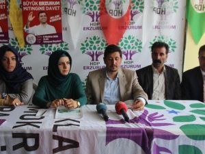 Erzurum’da Yaşanan Olaylara HDP’den Suç Duyurusu