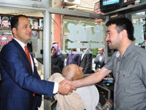 Milletvekili Ürün Uzun Çarşı Esnafını Ziyaret Etti