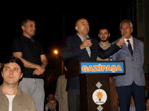 Gazipaşa’da Gazi Mahallesinde AK Parti Coşkusu