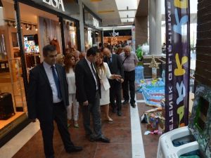 Dünya Çevre Gününde Minik Öğrencilerin Eserleri Sergilendi