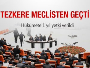 Suriye Tezkeresi Meclisten Geçti