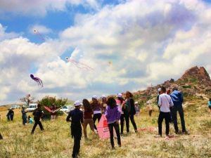 Uçhisar’da Uçurtma Şenliği Düzenlendi