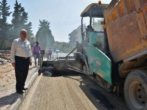 Başkan Kutlu, Asfalt Çalışmalarını Denetledi