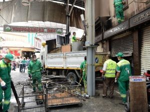 Osmangazi’den Yangınzede Çarşı Esnafına Destek