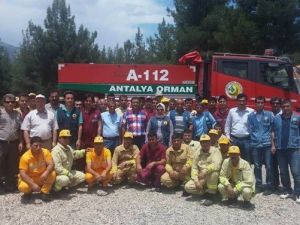 Korkuteli’nde Yangın Sezonu İçin İşbaşı Eğitimi Yapıldı