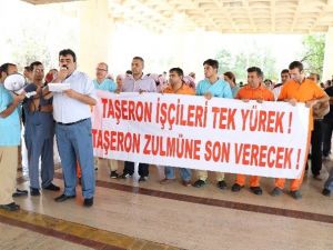 AÜ Hastanesi Taşeron İşçilerinden Eylem