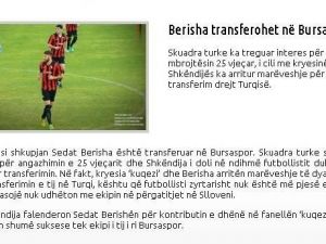 Sedat Berisha Bursaspor’da