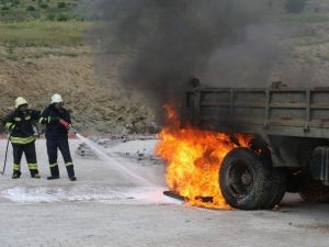 Yozgat Belediye İtfaiyesinden Yangın Tatbikatı