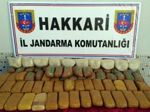 Jandarma Ekibi Hakkari’de 44 Kilo Eroin Ele Geçirdi