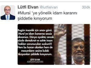 Lütfi Elvan, Mursi’ye İdam Kararını Kınadı