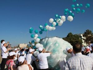 Balonlar "Dumansız Hava Sahası" İçin Gökyüzüne Bırakıldı