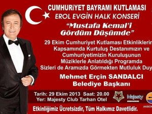 Akbük Belediyesi, 29 Ekim’de Erol Evgin Konseri düzenleyecek