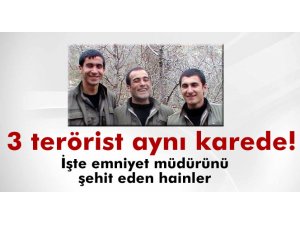 3 terörist aynı karede