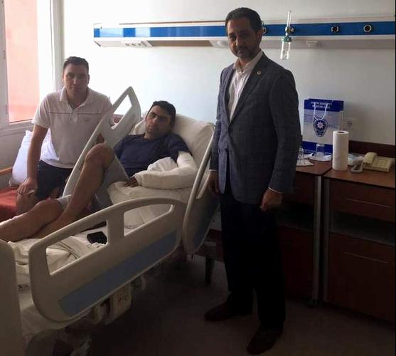 Diyarbakır'da yaralanan polis memuru Aydın'a getirildi