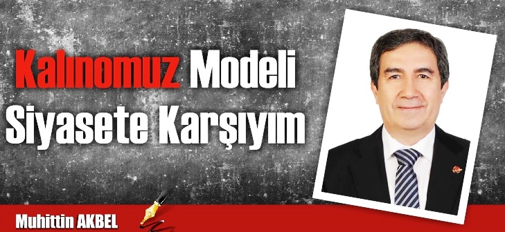Kalınomuz modeli siyasete karşıyım
