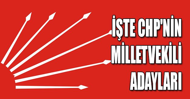 CHP'NİN ADAY LİSTESİ