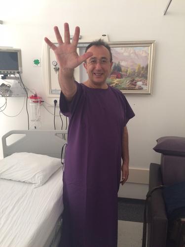 Ameliyathaneye giderken de '5' dedi