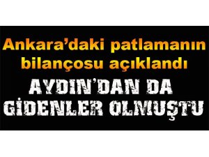 Ankara'daki patlamanın bilançosu açıklandı