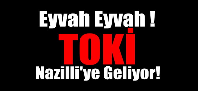 TOKİ Nazilli'ye Geliyor!