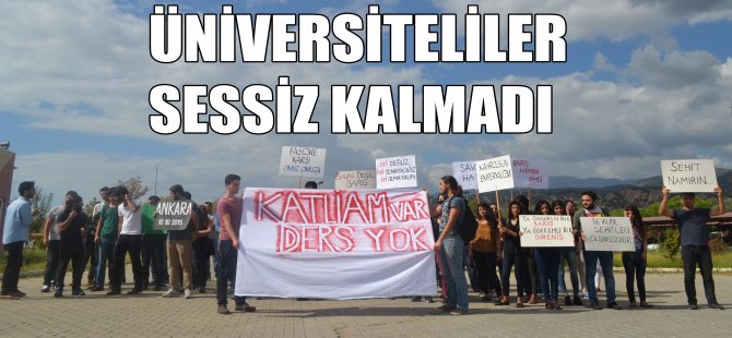 Üniversiteliler Sessiz Kalmadı