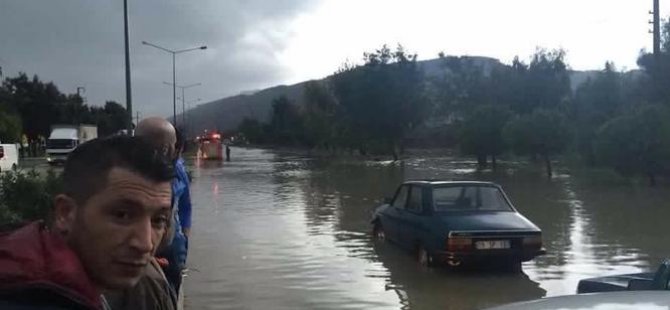 Söke’de sel baskını