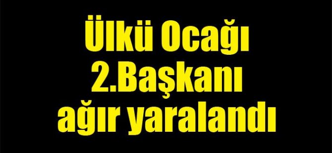 Hasta ziyareti dönüşü kaza: Ülkü Ocağı 2.Başkanı ağır yaralı