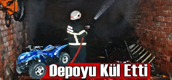 Atv Depoyu Kül Etti