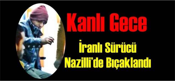İranlı TIR'cı Nazilli'de Bıçaklandı