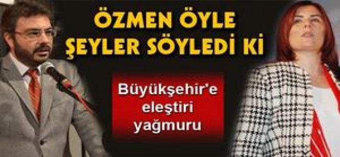 Büyükşehir'e büyük eleştiri