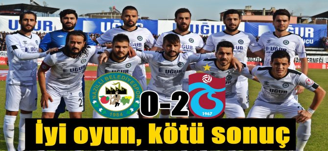İyi oyun, kötü sonuç !