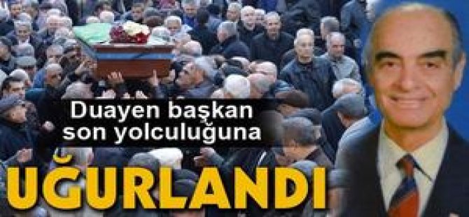 Duayen başkana veda