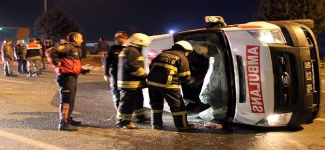 Aydın'da ambulans kazası!