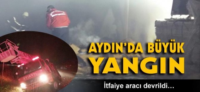 İncir Fabrikasında Yangın Çıktı