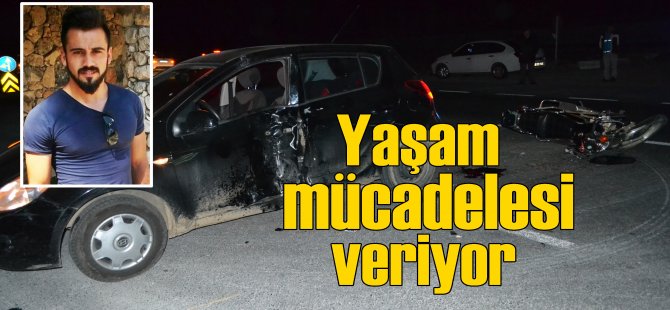 Nazilli'de zincirleme trafik kazası; Yaşam savaşı veriyor