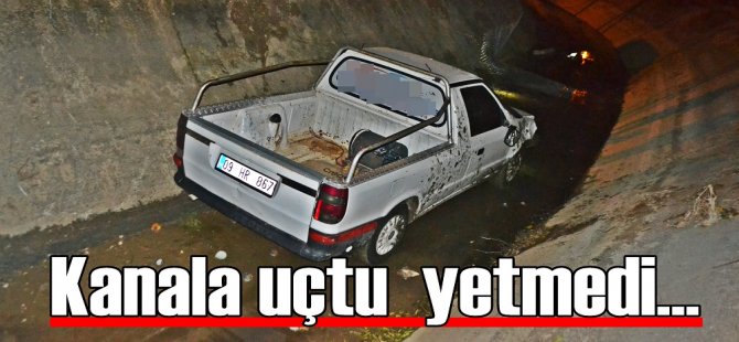 Su kanalına uçtu