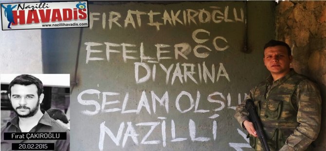 Nazillili Asker Nusaybin'den fotoğraf paylaştı