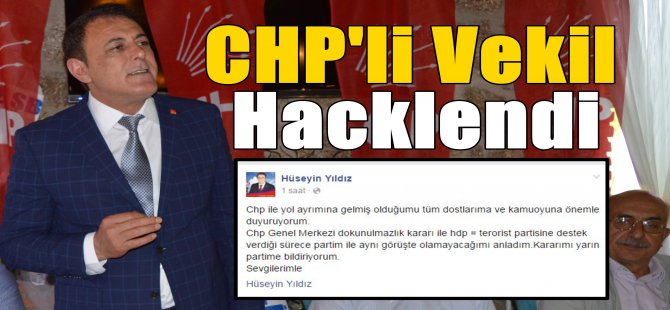 CHP'li Vekil Hacklendi