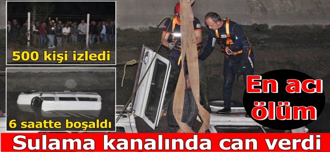 Sulama Kanalında Can Verdi