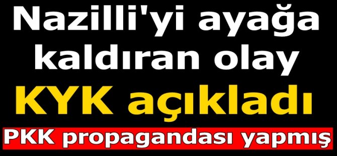 Nazilli'de terör propagandası