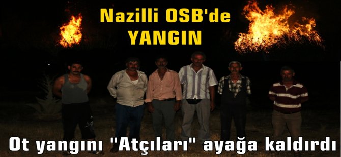 Ot yangınına Atçılar müdahale etti