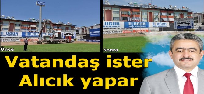Vatandaş istedi Alıcık kaldırttı