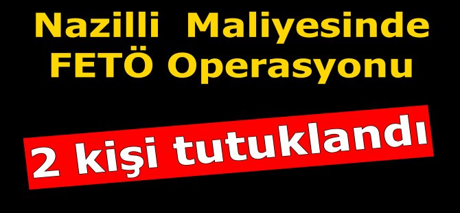 İki maliyeci tutuklandı