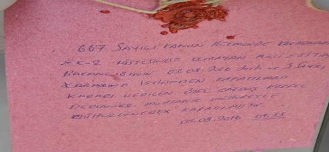 Nazilli Körfez Dershanesi mühürlendi